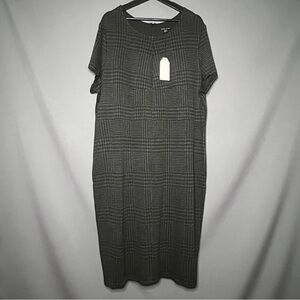 Universal Standard NWT Executive Ponte Houndstooth plus size dress M 18-20